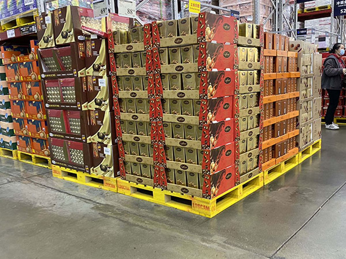 Selling Products to Large Chain Stores A product on a retail shelf next to a custom cardboard display