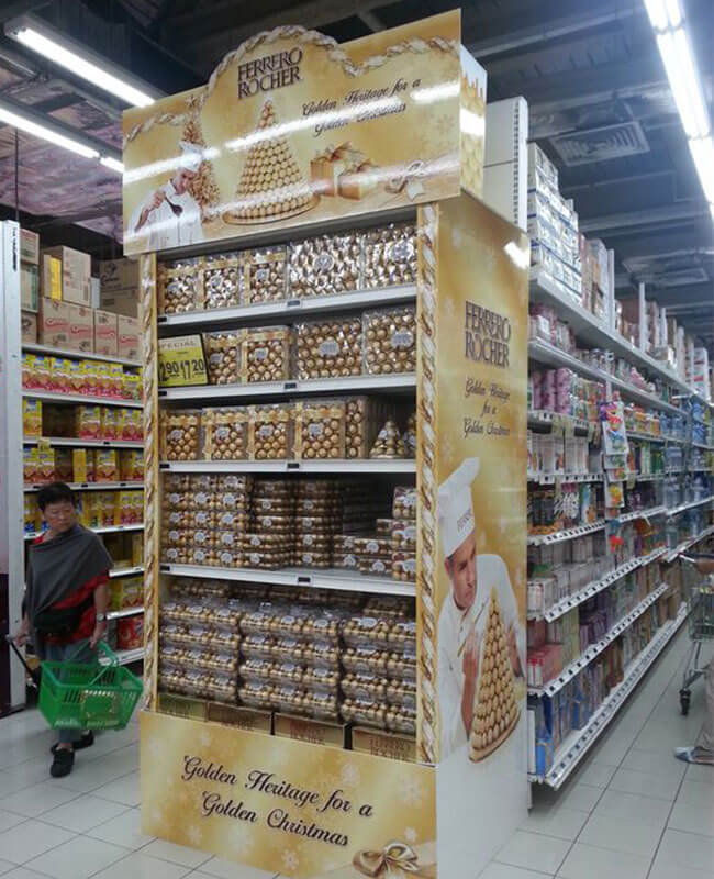 Ferrero Corrugated Display Endcap