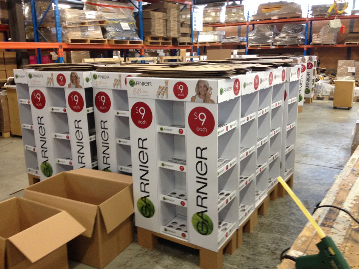 Custom pharmaceutical display for product launch