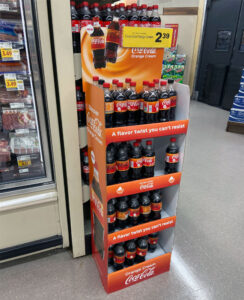 A Flavor Twist Coca Cola Walmart Floor Display